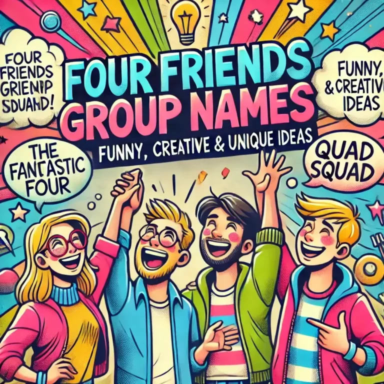 Four Friends Group Names